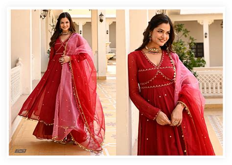 Dive into the World of Anarkali Suit Sets: A Riot of Colors, Elegance ...