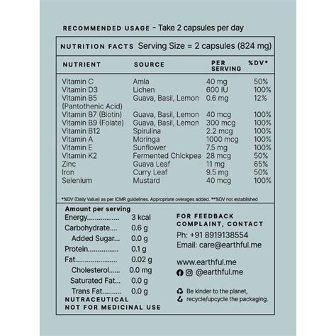 Buy EARTHFUL MULTIVITAMIN FOR TEEN 30 IRON AND 30 CALCIUM TABLETS (30 ...