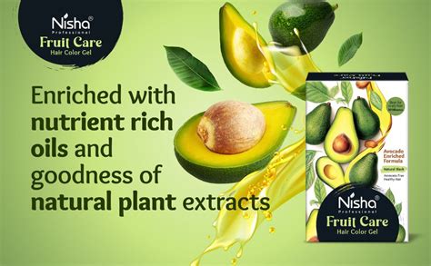 Nisha Fruit Care No-Ammonia Permanent Hair Colour Gel 1000ml, 100% Grey ...