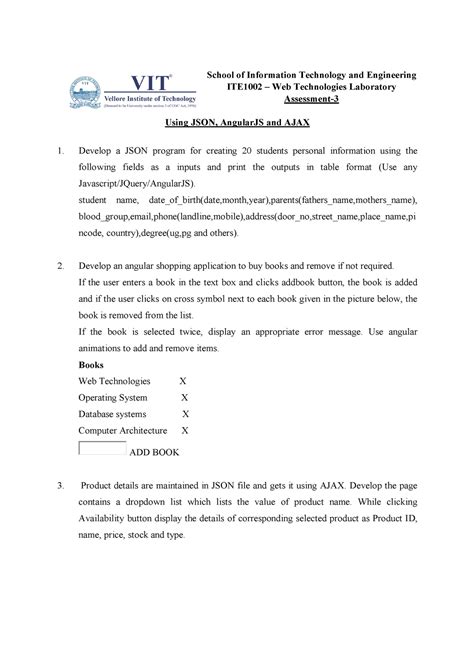 Database Practicals 的图像结果