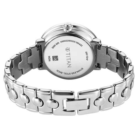Buy Online Titan Workwear Quartz Analog Maroon Dial Silver Colour Metal ...