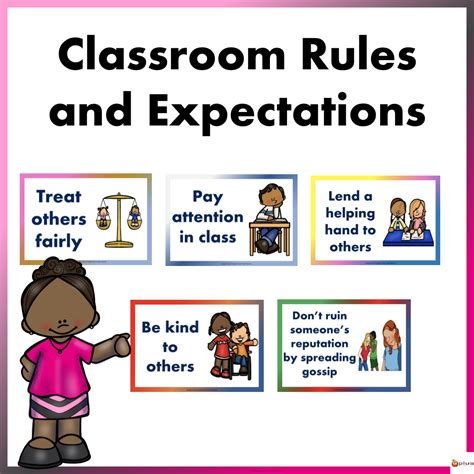 Middle School Classroom Rules And Expectations - Free Printable Template