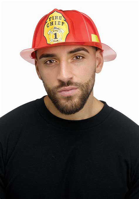 Red Fireman Adult Hat | Firefighter Accessories