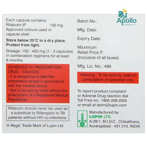 Ributin Capsule 6's Price, Uses, Side Effects, Composition - Apollo ...