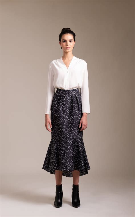 MUSIC NOTE PEPLUM SKIRT — BIRDWALK