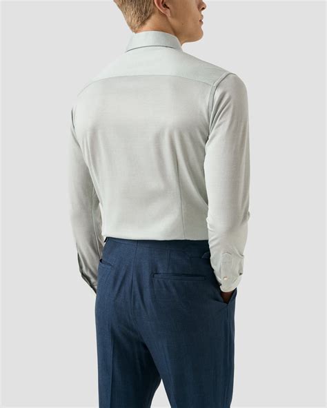 Filo di Scozia Jacquard Knit Shirt - Eton