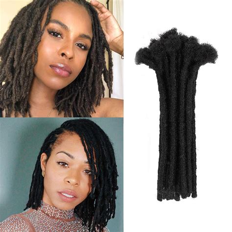Buy 100% Real Human Hair Dreadlock Extensions 60 Strands,Loc Extensions ...