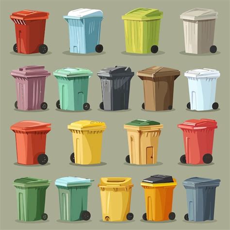 Sorting garbage clipart | Premium AI-generated vector