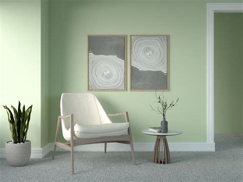 what colour goes with green in a bedroom