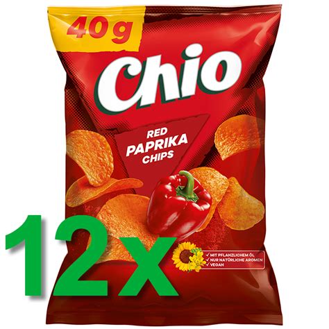 Chio Chips Red Paprika 12x 40g – zoells.shop – Automaten und Zubehör
