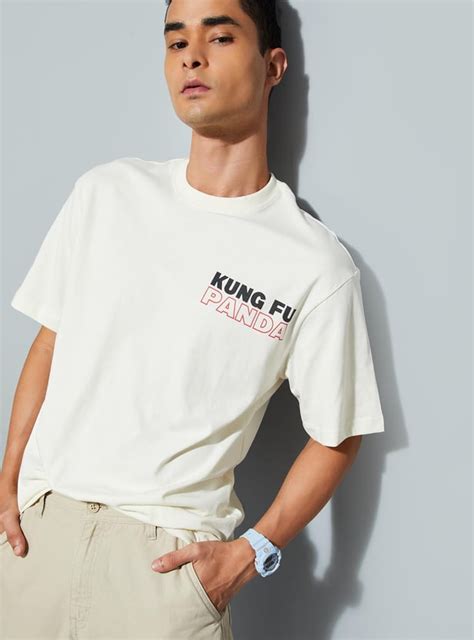 Buy URB_N Men Oversized Kung Fu Panda Printed T-shirt Online at just Rs ...