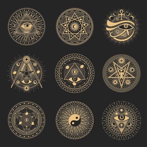 Esoteric emblems Vectors - Download Free High-Quality Vectors from ...