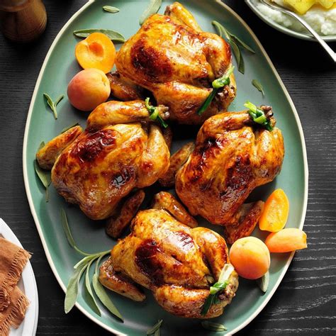 Apricot-Glazed Cornish Hens Recipe: How to Make It