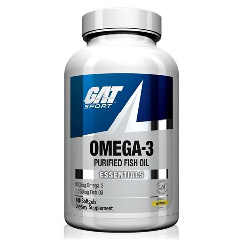 Buy GAT Omega 3 Purified Fish Oil (90 Softgels) Online in