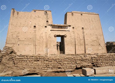 Edfu Temple of Horus [Edfu, Egypt, Arab States, Af Stock Photo - Image ...