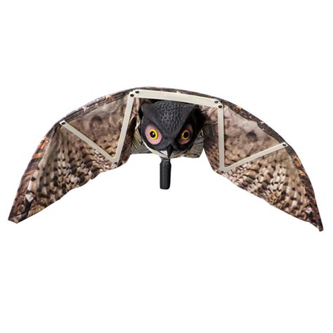 Owl Hunting Decoys Pest Deterrent with Wind Moving Wings – Scare Birds ...