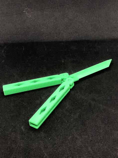 3D Printed Butterfly Knife | Simple Butterfly Knife Fidget Toy | Design ...