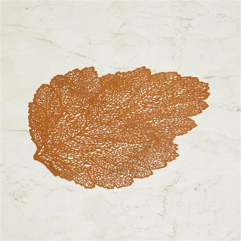 Buy Cinder PVC Cut-Work Leaf Shaped Placemat from Home Centre at just ...