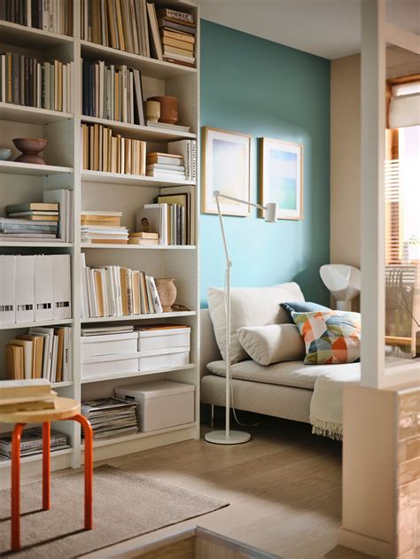 A modern eclectic design bedroom with lots of storage - IKEA