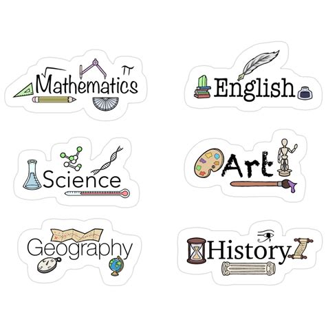 Image result for Subject Sticker Design