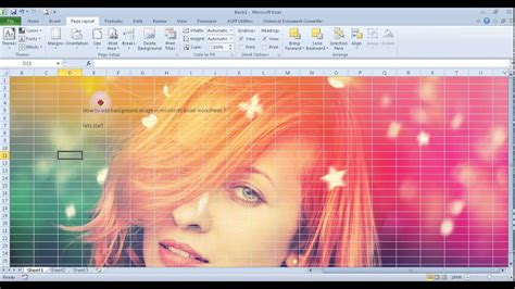 Image result for Excel Add Background Text
