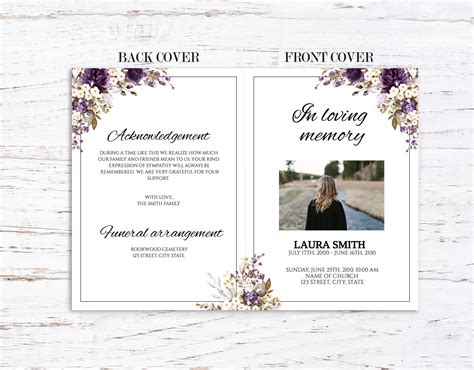Image result for Funeral Programs Printable