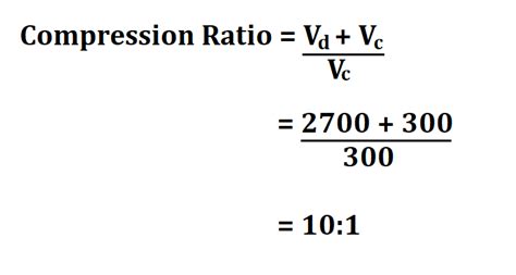 Image result for Calculate Compression Ratio Formula