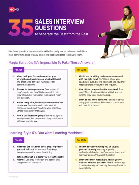 35 Sales Interview Questions 0518 | PDF | Leadership | Learning