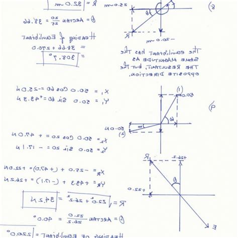 Image result for Vector Addition Practice Problems Using Diffrent Angle