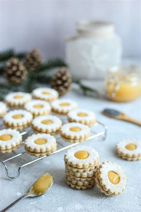 Linzeri sa makom i limun kremom - Mystic Cakes