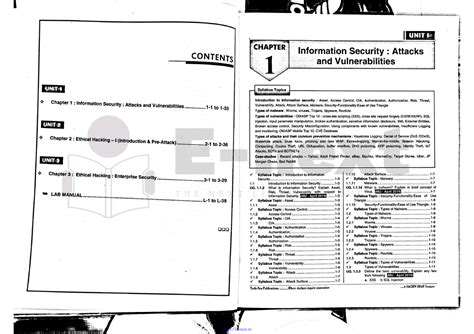 Unit-1 Information Security - Attacks and Vulnerabilities (E-next - Bsc ...