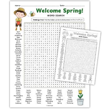 Image result for Spring Word Search Printable Difficult