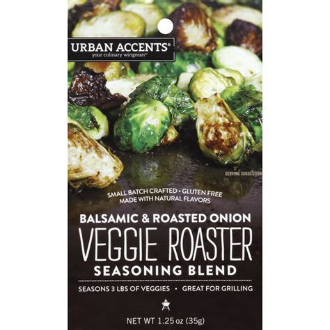 Urban Accents Veggie Roaster, Seasoning Blend, Balsamic & Roasted Onion ...