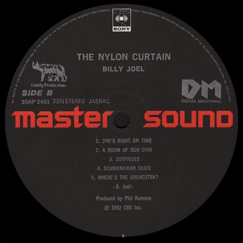 Billy Joel The Nylon Curtain : LP Label B JPN | CD Covers | Cover ...