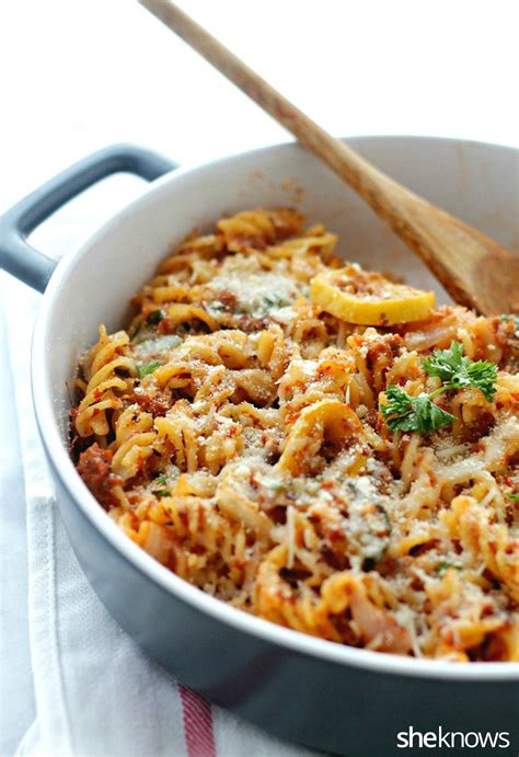 Cheesy pasta-sausage bake: The dish you want before making any resolutions