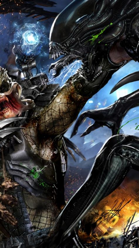 Image result for Alien vs Predator Fight