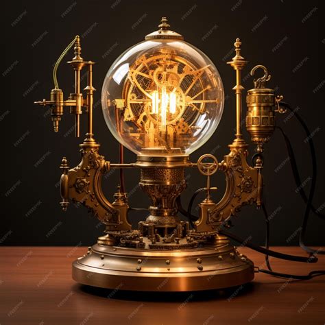 Premium Photo | Worlds first discovered electric lamp images Generative AI