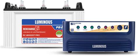 Luminous Inverter & Battery Combo (Eco Volt Neo 1050 Pure Sine Wave ...