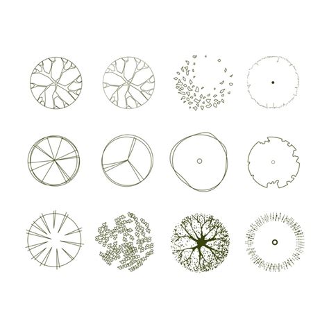 Photoshop Tree and Shrub Brushes Pack .abr for Watercolor Style ...