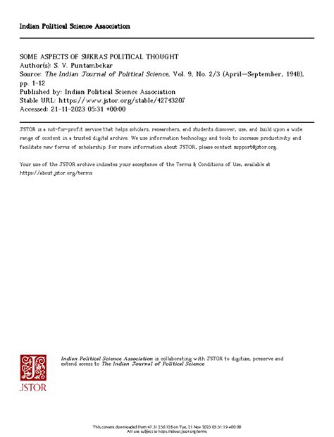 Puntambekar- Aspectssukraspolitical-1948 - Indian Political Science ...