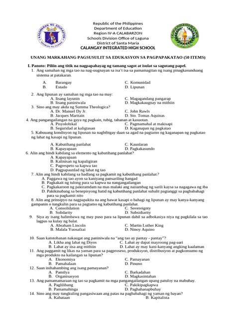 Image result for Grade 9 ESP Module