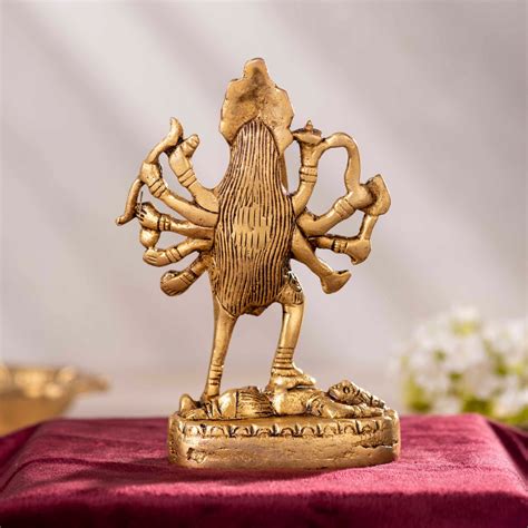 Premium Brass Maa Kali Idol – Home Temple & Pooja Decor - 6 Inch ...