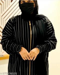 Ayesha Collection Cotton Blend Solid Burqa With Hijab Price in India ...