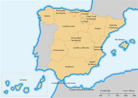 Spain Map - Guide of the World