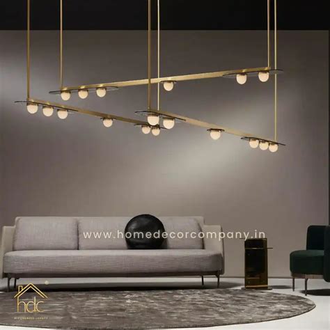 HDC 1 Piece Contemporary Design in Modulo Horizontal Linear Chandelier