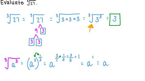 Question Video: Evaluating Cube Roots | Nagwa
