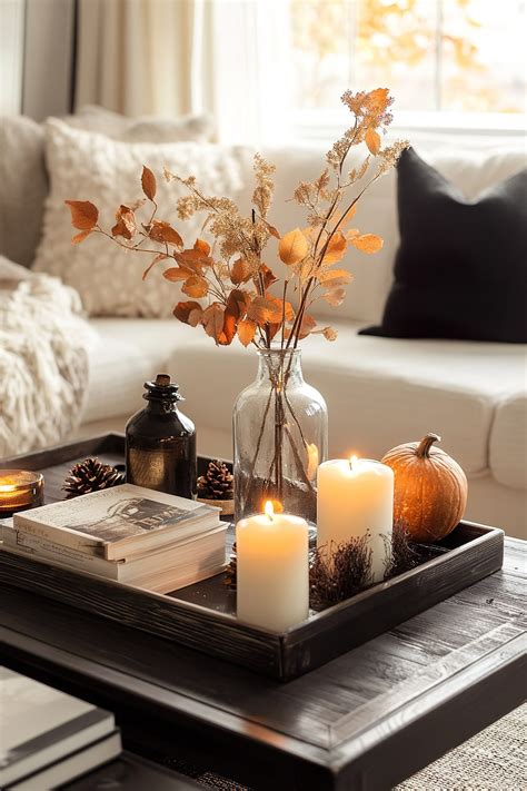 Fall Decor Coffee Table: Centerpiece Ideas - Quiet Minimal | Coffee ...