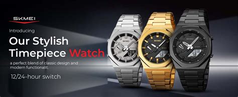 SKMEI Men’s Dual-Display Watch | 50M Waterproof Digital and Analog ...