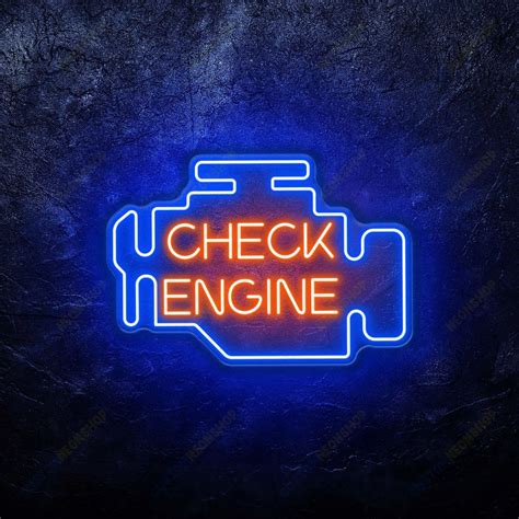 Image result for Neon Check Engine Light