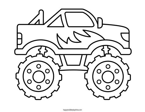 Truck Coloring Pages For Kids Printable [2025]